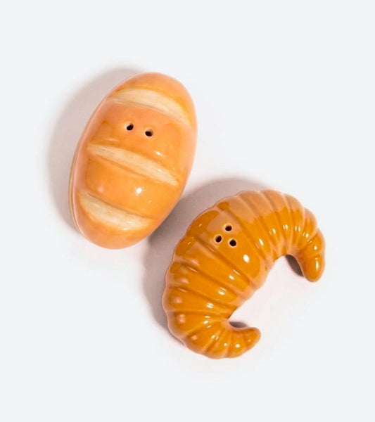 Salz und pfeffer set baguette croissant