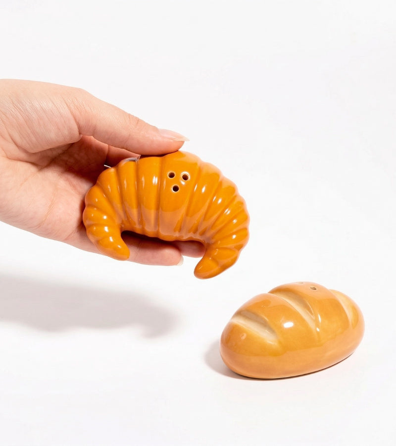 Salz und pfeffer set baguette croissant