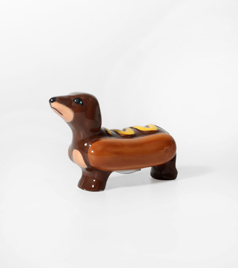 Salz und pfeffer dackel hotdog