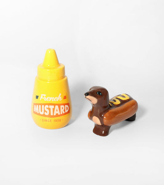 Salz und pfeffer dackel hotdog
