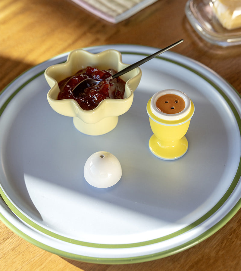 Salz- und Pfefferstreuer im Eier-Design