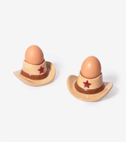 Cowboy-Eierbecher-Set