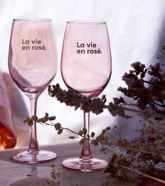 Gläser set la vie en rose