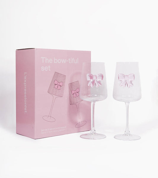 Weingläser schleife set