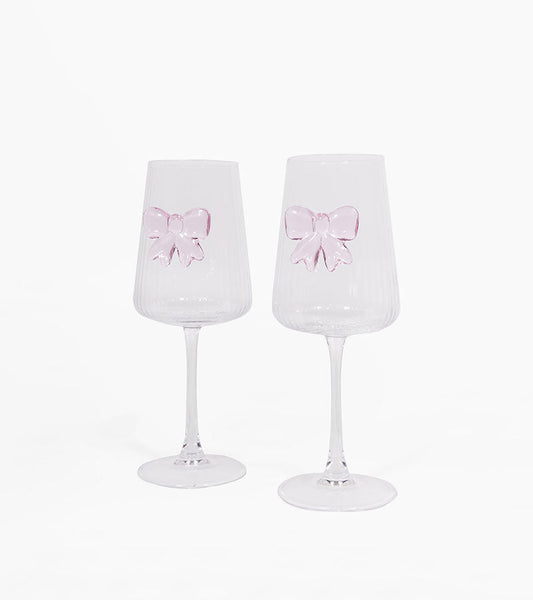 Weingläser schleife set