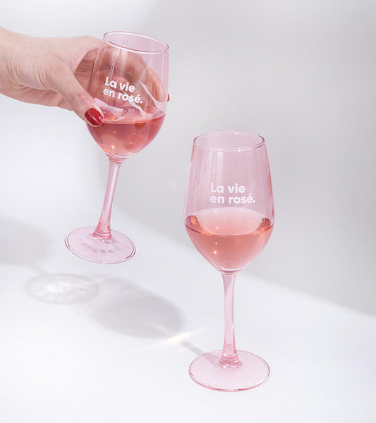 Gläser set la vie en rose