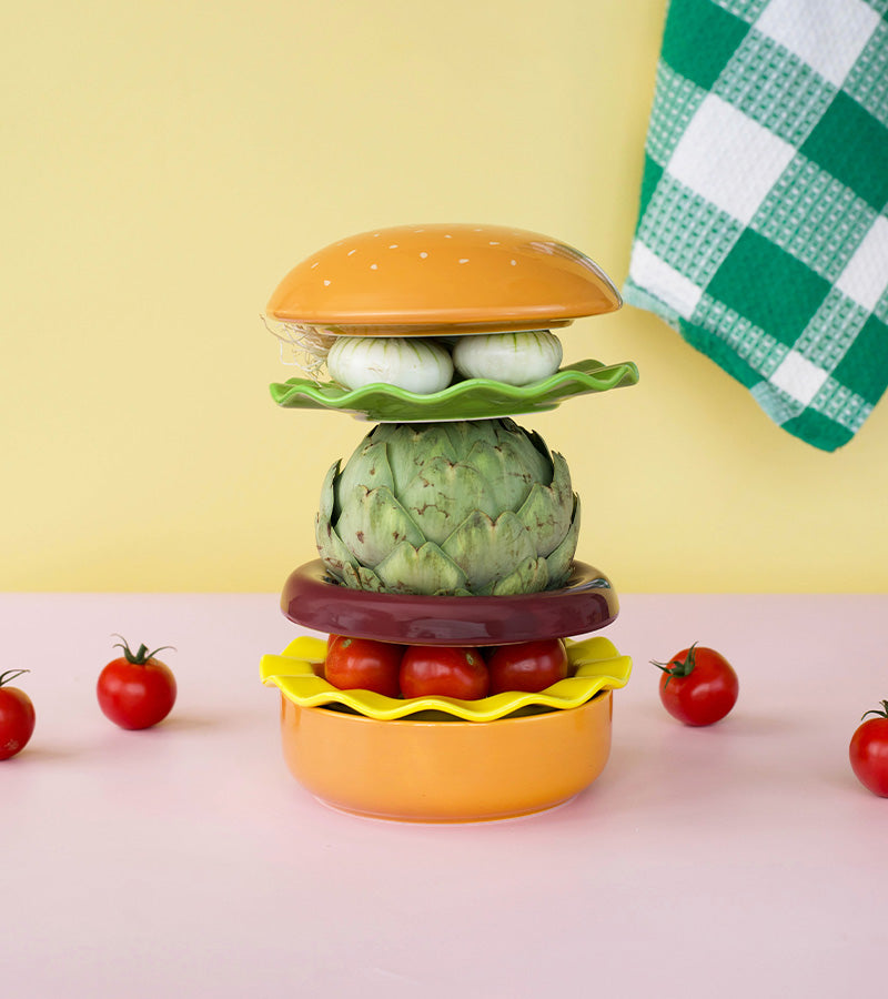 Teller set hamburger