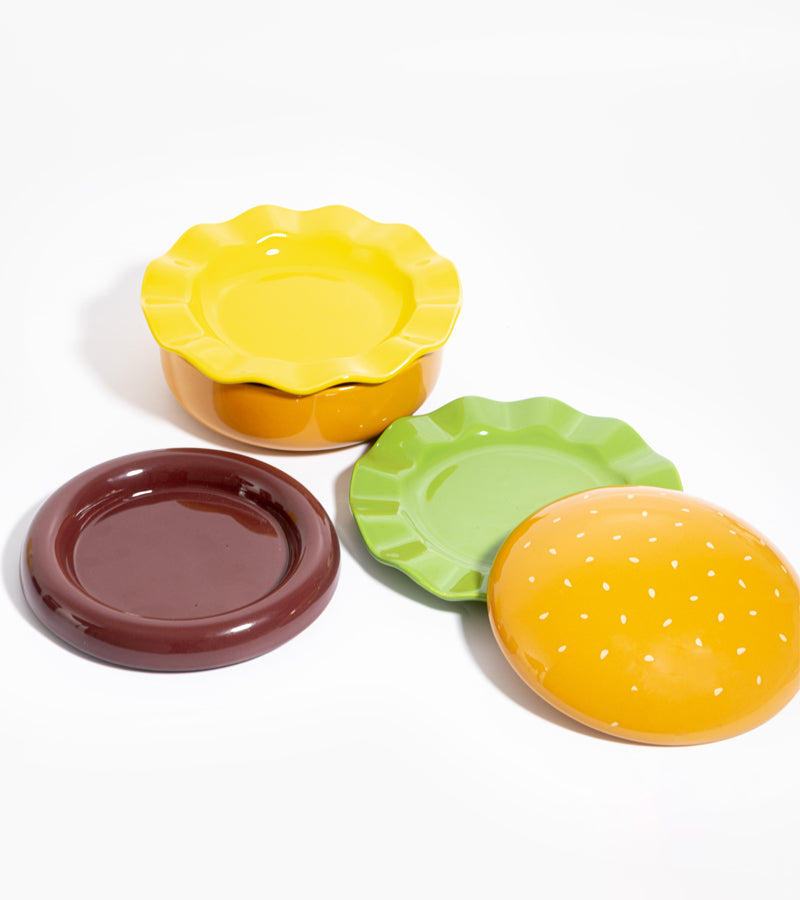 Teller set hamburger