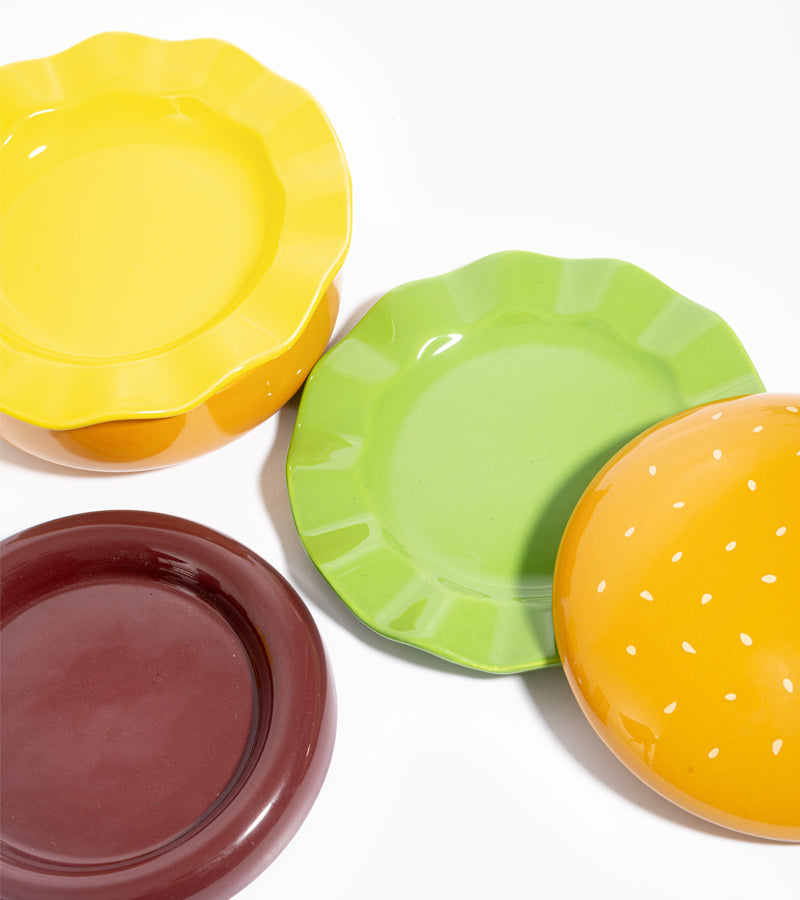 Teller set hamburger