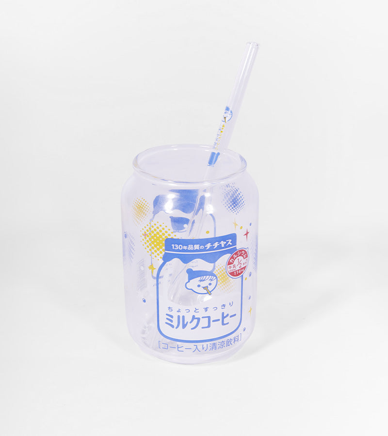 Glas milk cup kawaii