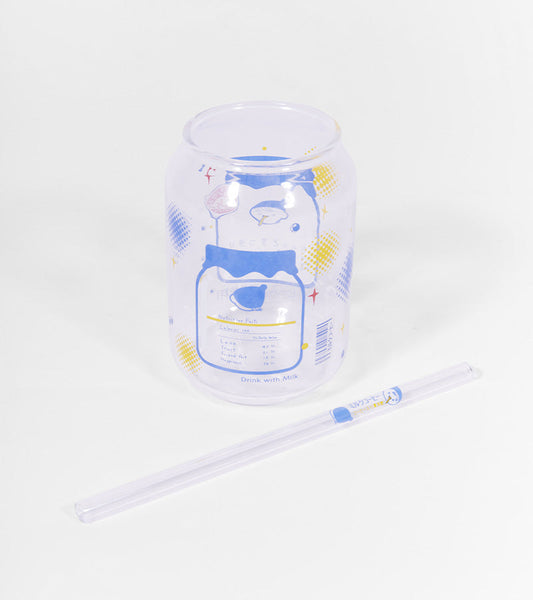 Glas milk cup kawaii