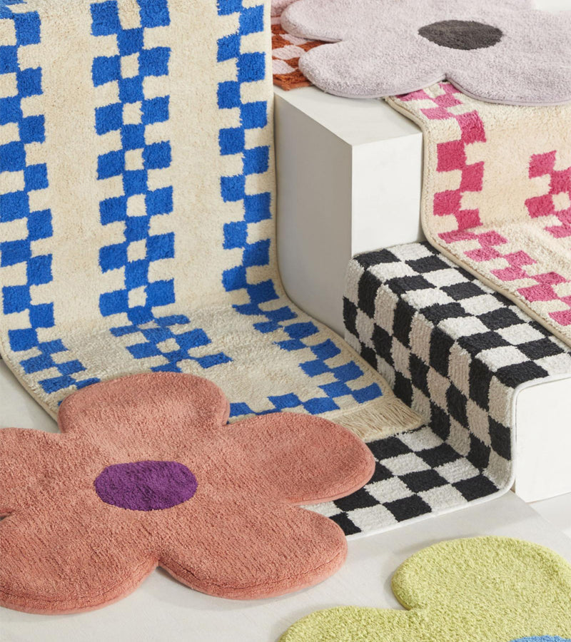 Blumen badematte