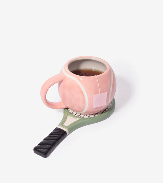 Tennis-Tasse mit Untertasse