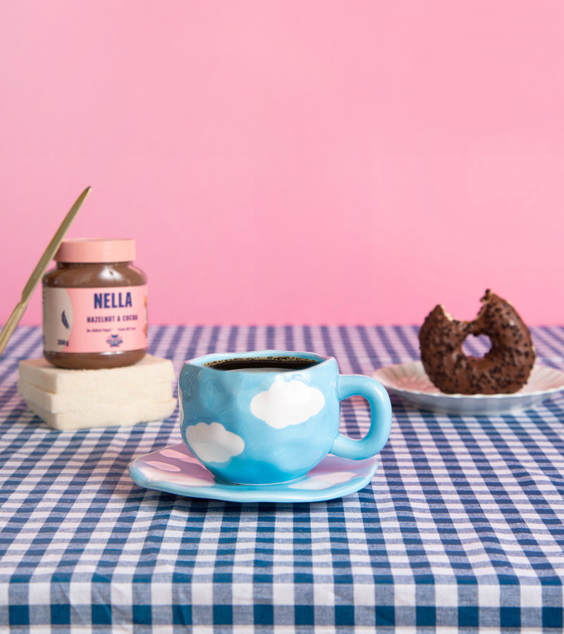 Tasse wolke untertasse