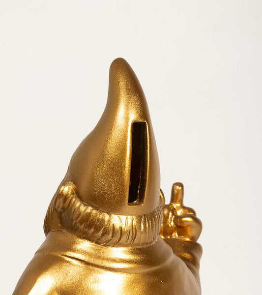 Spardose gnom gold