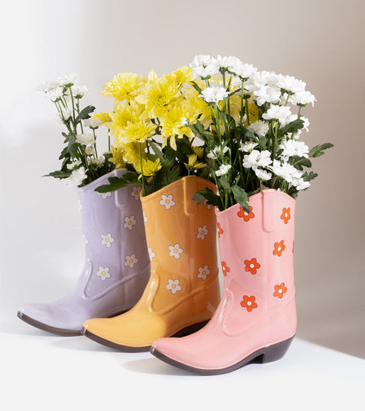 Vase cowboystiefel