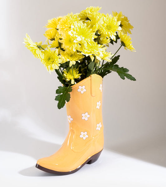 Vase cowboystiefel