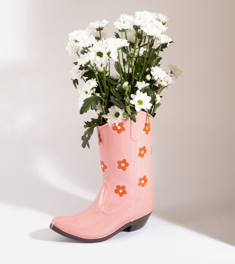 Vase cowboystiefel