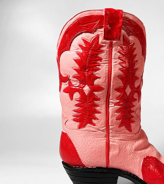 Vase cowboystiefel realistisch
