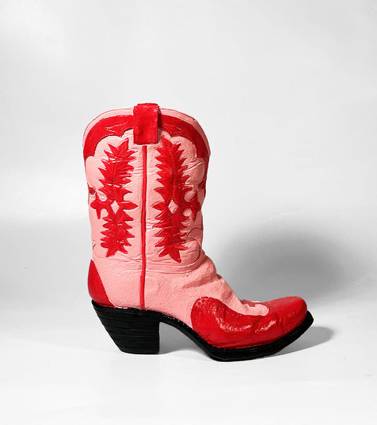 Vase cowboystiefel realistisch