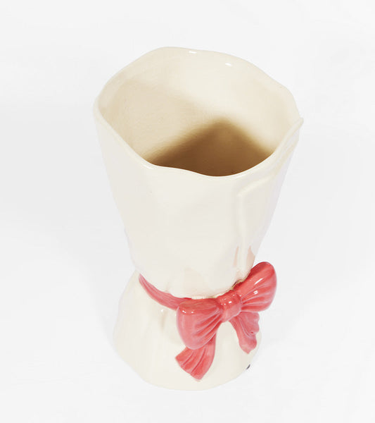 Vase schleife bouquet