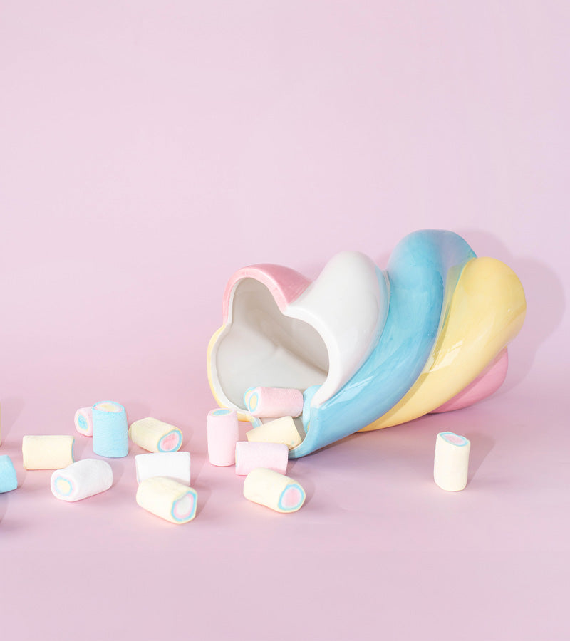 Vase marshmallow candy