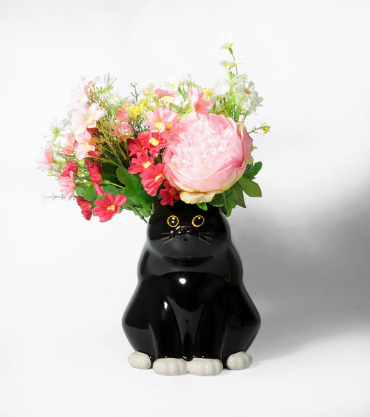 Vase katze dick