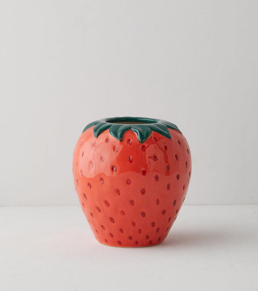 Vase erdbeere keramik