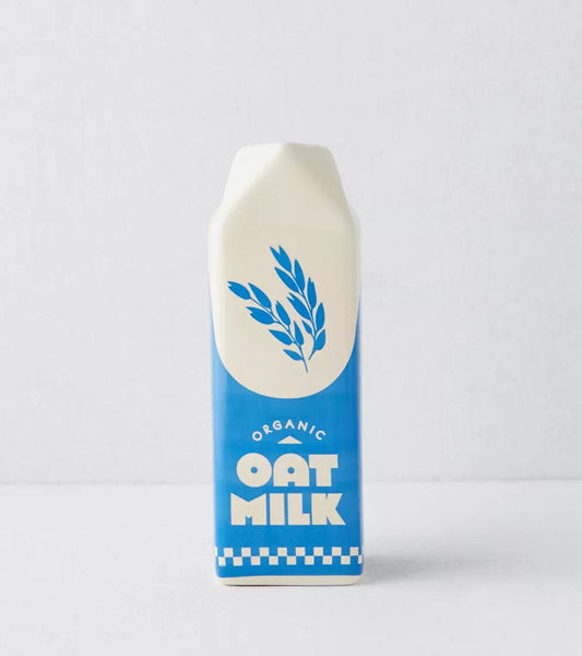 Vase hafermilch packung