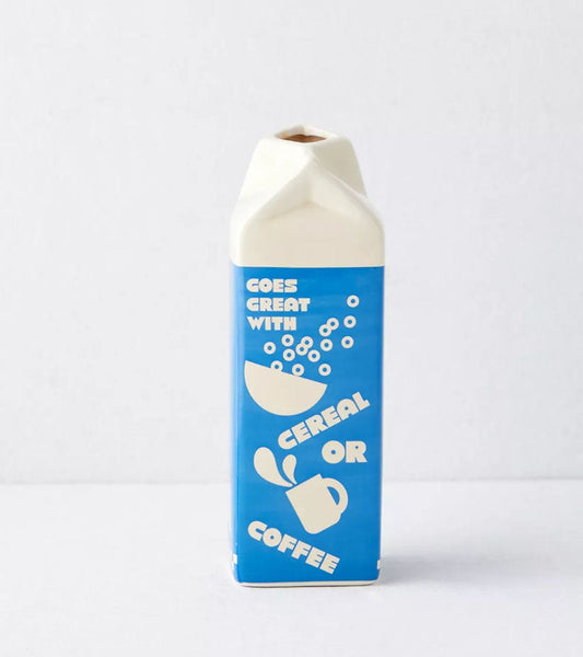 Vase hafermilch packung