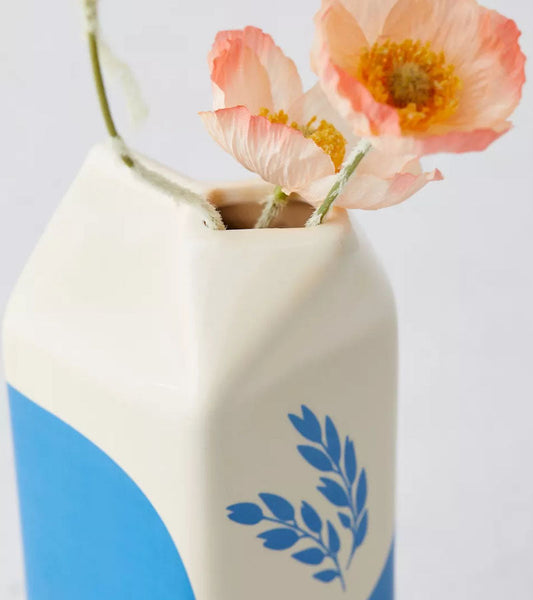 Vase hafermilch packung