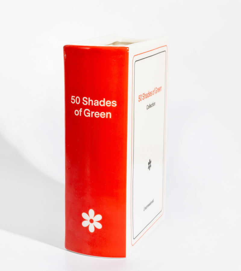 Vase buch 50 shades of green