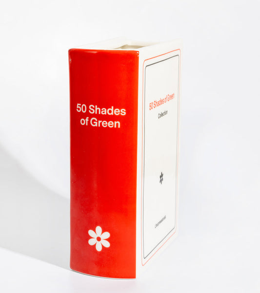 Vase buch 50 shades of green