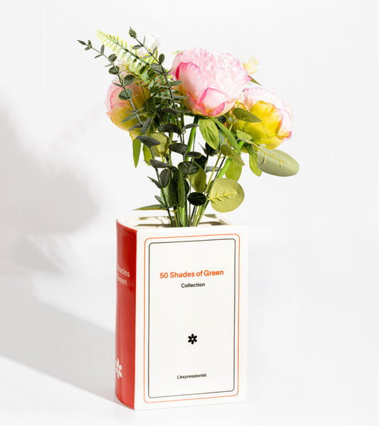 Vase buch 50 shades of green
