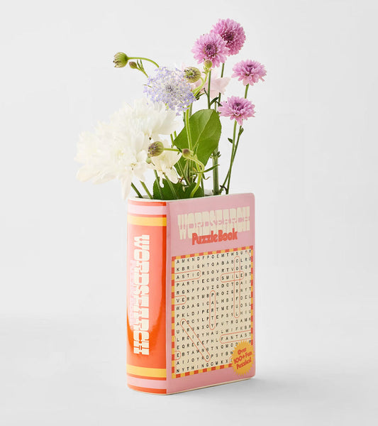 Vase buch wortmix