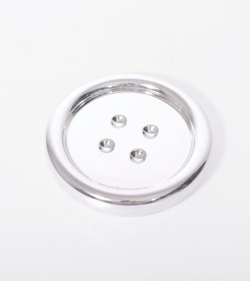 Ablageschale in Chromknopf-Optik